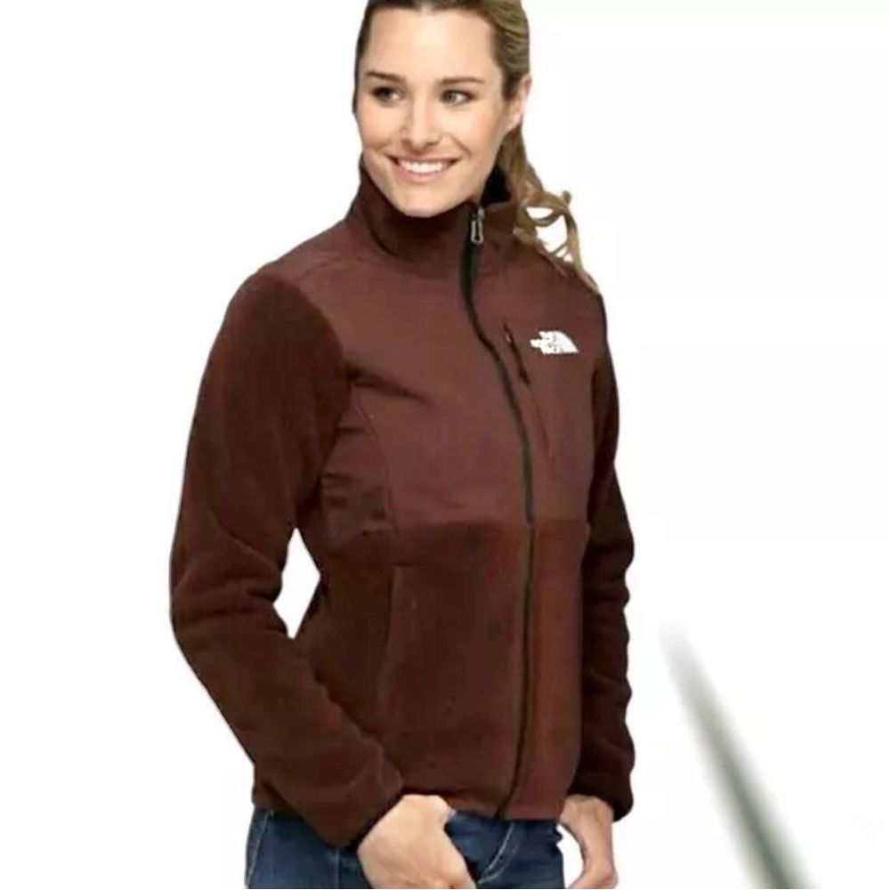 Vintage Y2K The North Face Denali Fleece in Brown Medium